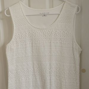 Croft and Barrow white tank top